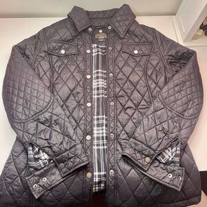 Pendleton Black Jacket with Plaid Accents